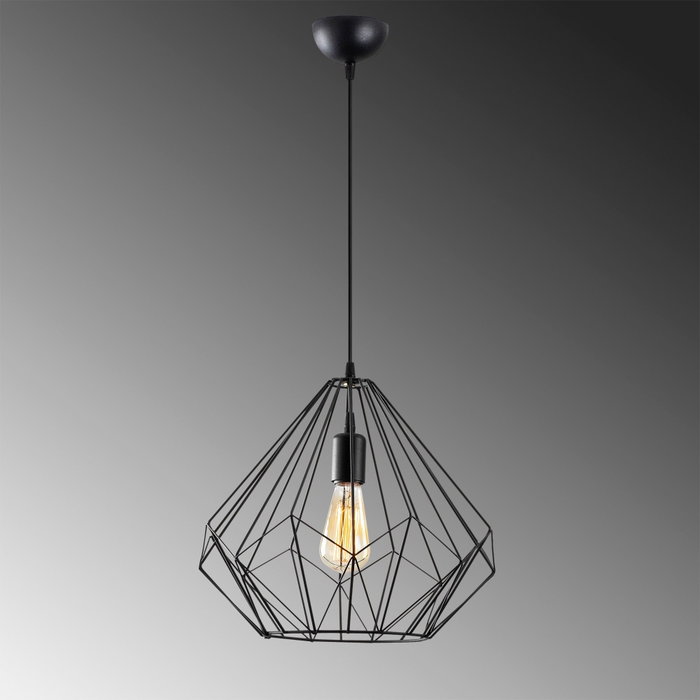 Opviq Diamond - 703-S Lámpara de araña negra